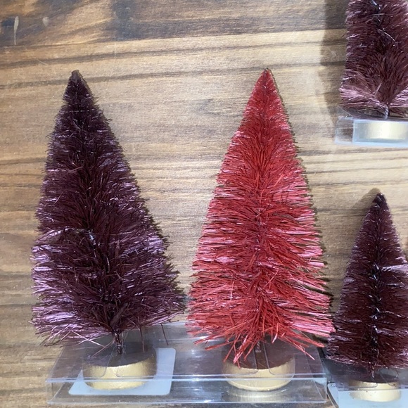Target bottle brush Christmas tree set pink purple gold bullseye playground - Picture 4 of 7
